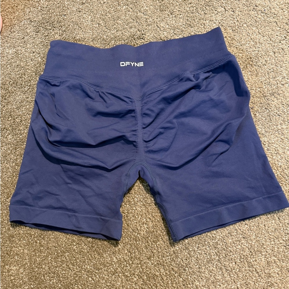 DFYNE Women's Blue Athletic Shorts